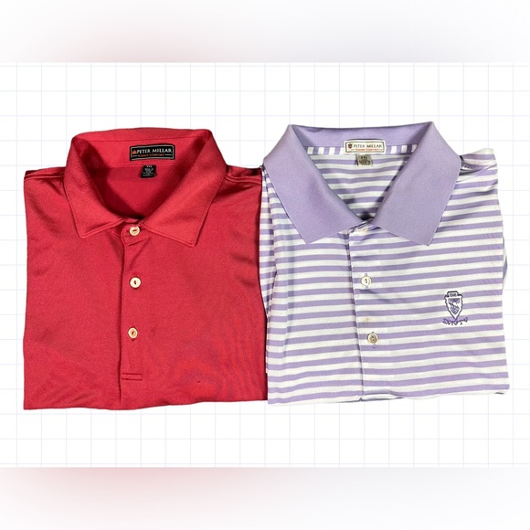 Peter Millar Summer Comfort Lot of 3 Men 2XL Classic Polos - Picture 2 of 8